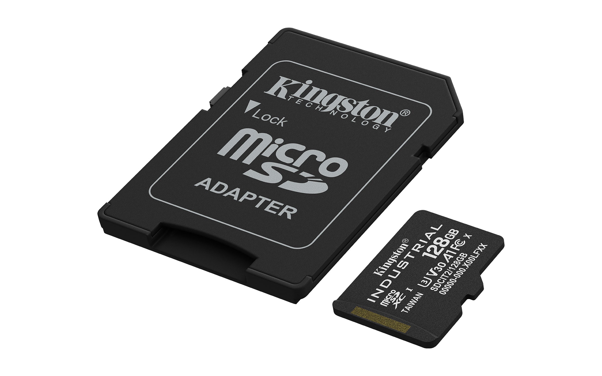 KINGSTON Carte microSDXC Industrial C10 A1 pSLC de 128Go + adaptateur SD