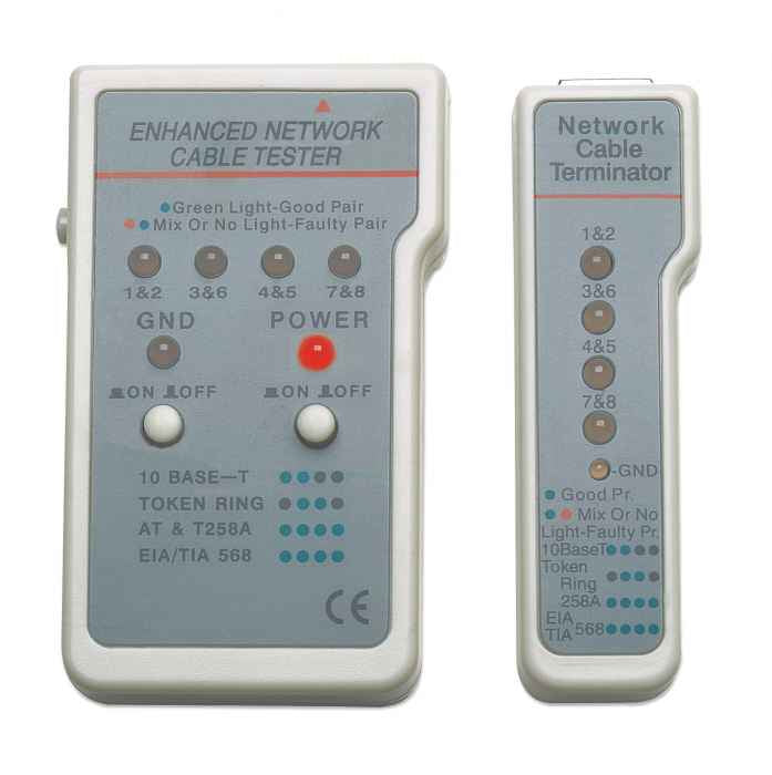 Intellinet 351898 testeur de câble réseau Testeur de câble UTP/STP Gris