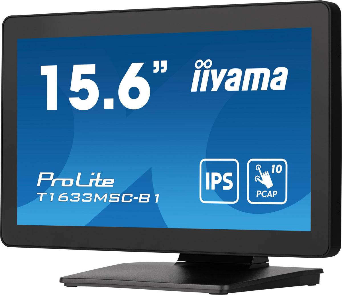 "iiyama ProLite T1633MSC-B1 écran plat de PC 39,6 cm (15.6"") 1920 x 1080 pixels Full HD LCD Écran tactile Noir"
