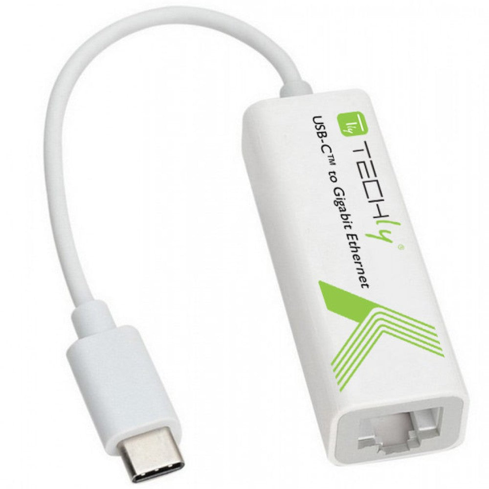 Techly IADAP USB31-ETGIGA Adaptateur réseau USB-C 3.1 vers RJ45 Gigabit. 10/100/1000