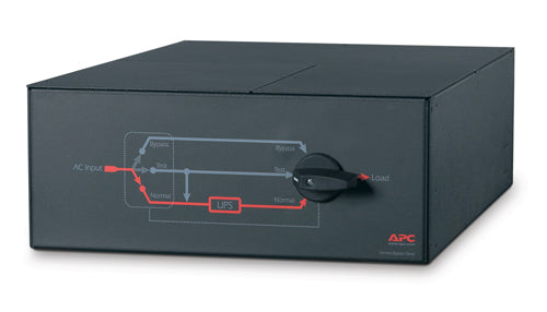 APC Service Bypass Panel Bypass switch rack-mountable AC 200/240V output connectors 3 4U 19 Black
