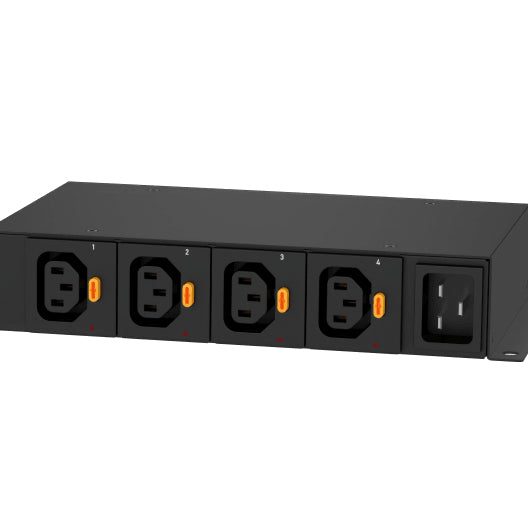 1PH, 230V AC, 16A, 4 outlets : 4 x Locking C13