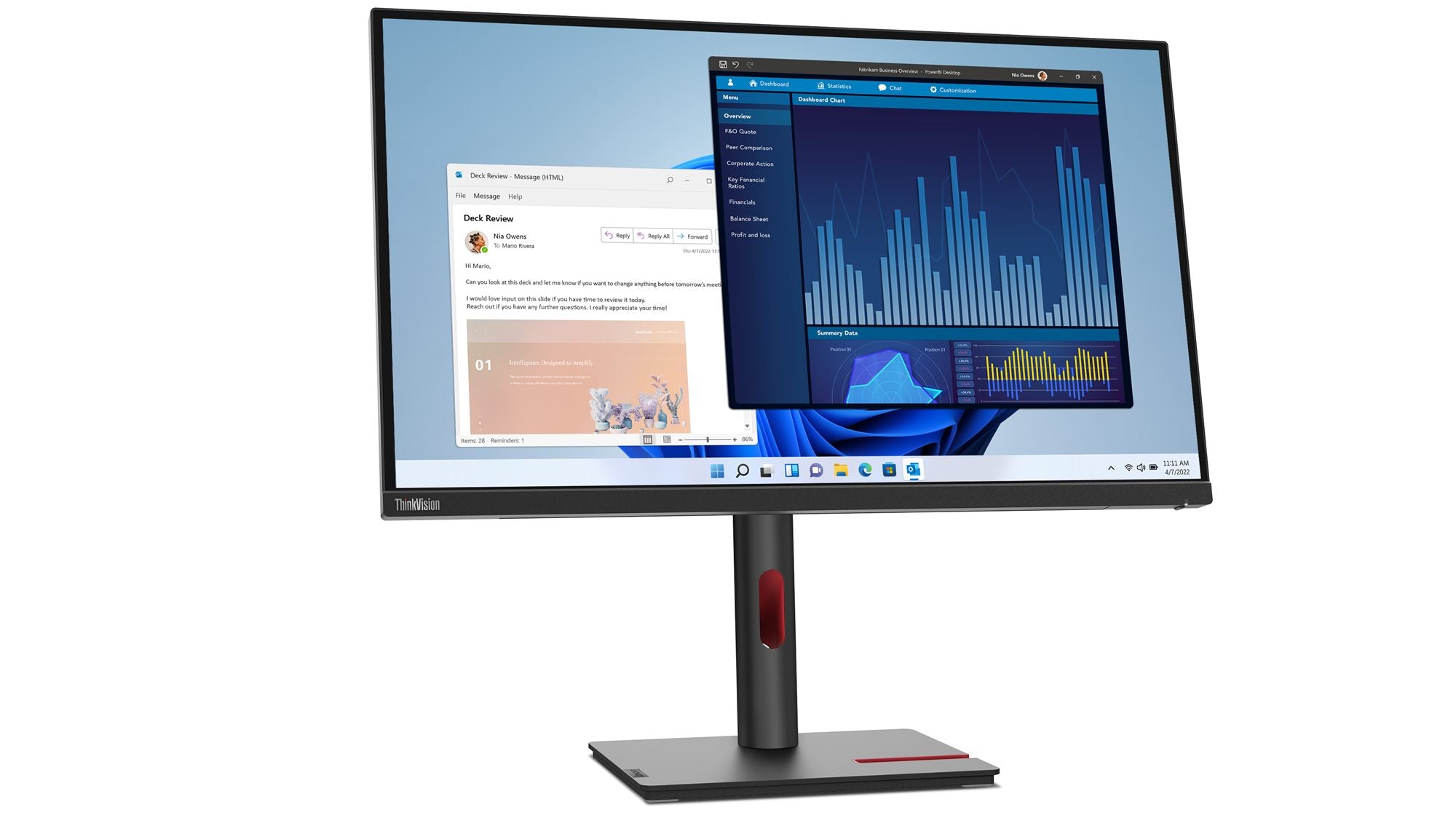 LENOVO ThinkVision T27p-30 27p Monitor with ThinkVision MC60 webcam HDMI