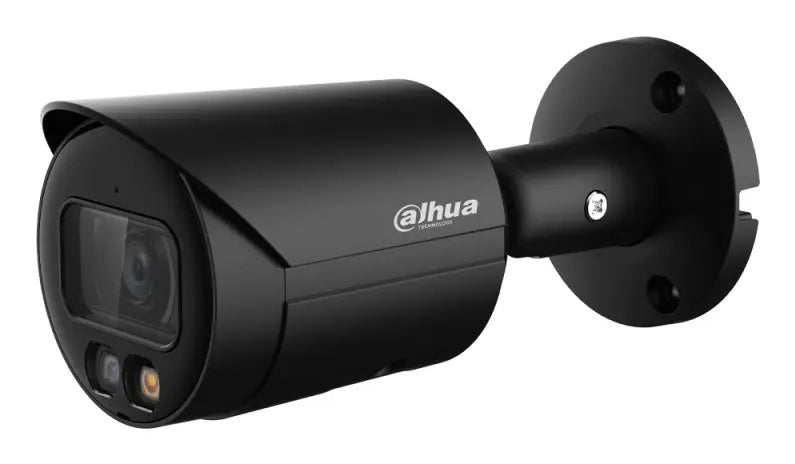 Dahua IPC-HFW2849S-S-IL-0280B-BLACK Caméra Réseau Bullet WizSense a Focale Fixe 8MP Lumiere Double Intelligente, noire