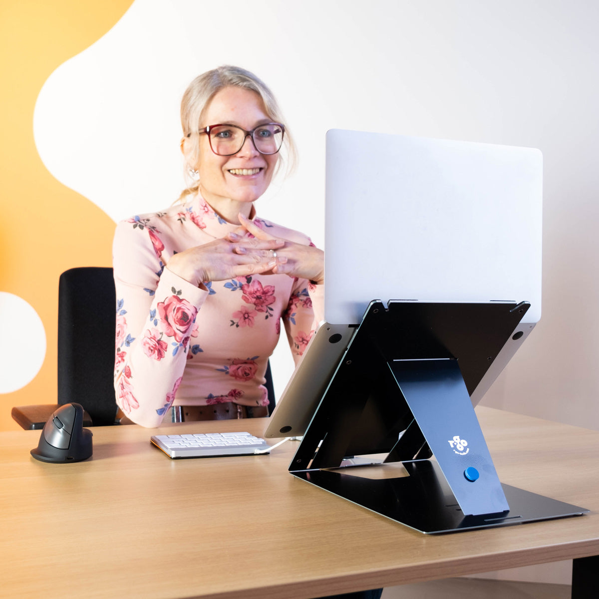 R-GO TOOLS Support pour PC portable & tablette Riser Duo