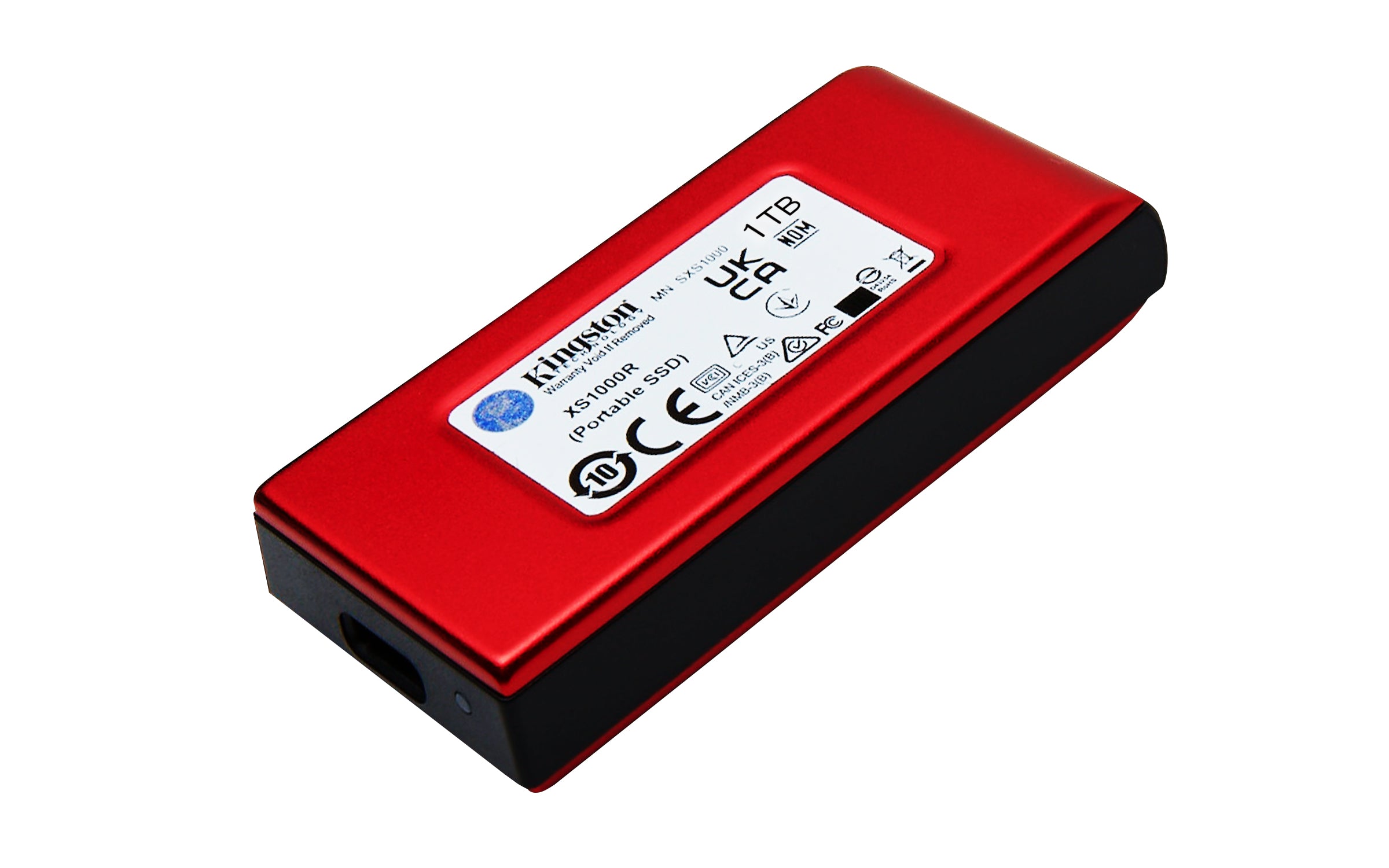 KINGSTON XS1000R 1To SSD Pocket-Sized USB 3.2 Gen 2 External Solid State Drive Red
