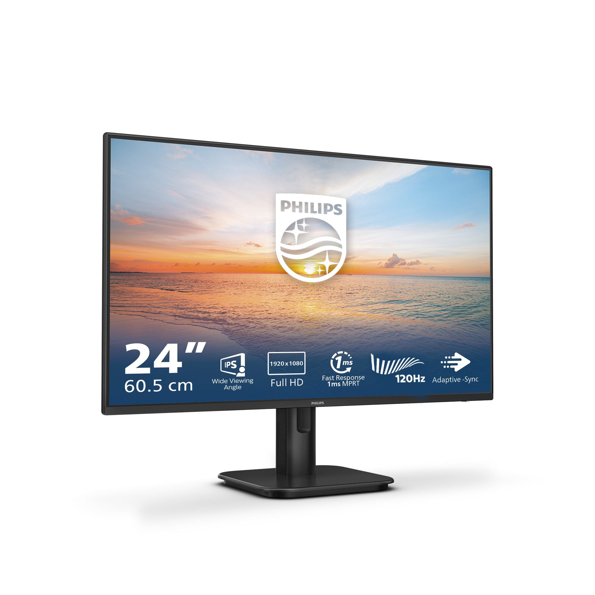 PHILIPS 24E1N1100A/00 - écran LED - 24"-1920 x 1080 Full HD (1080p) @ 100 Hz - IPS - 250 cd/m² - 1300:1 - 1 ms - HDMI, VGA - HP