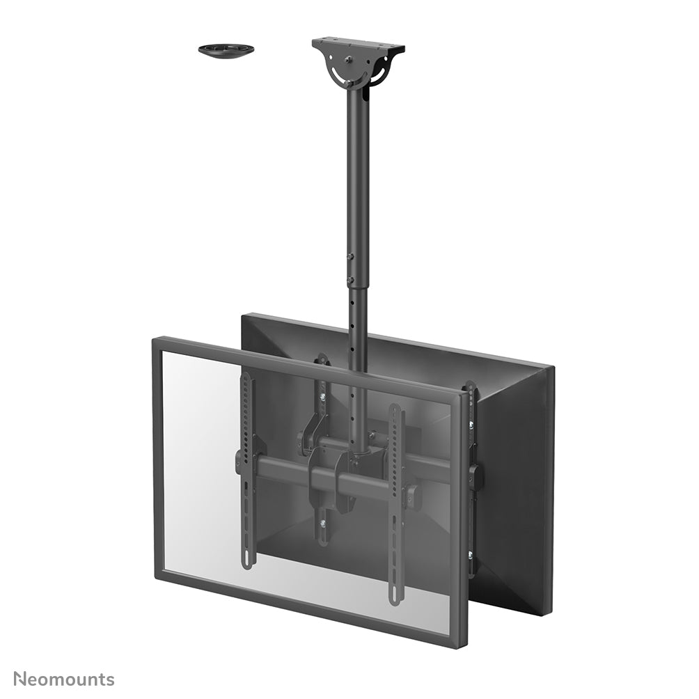NEOMOUNTS NM-C440DBLACK Support de plafond pour double écran 32-60p - h 56-91 cm