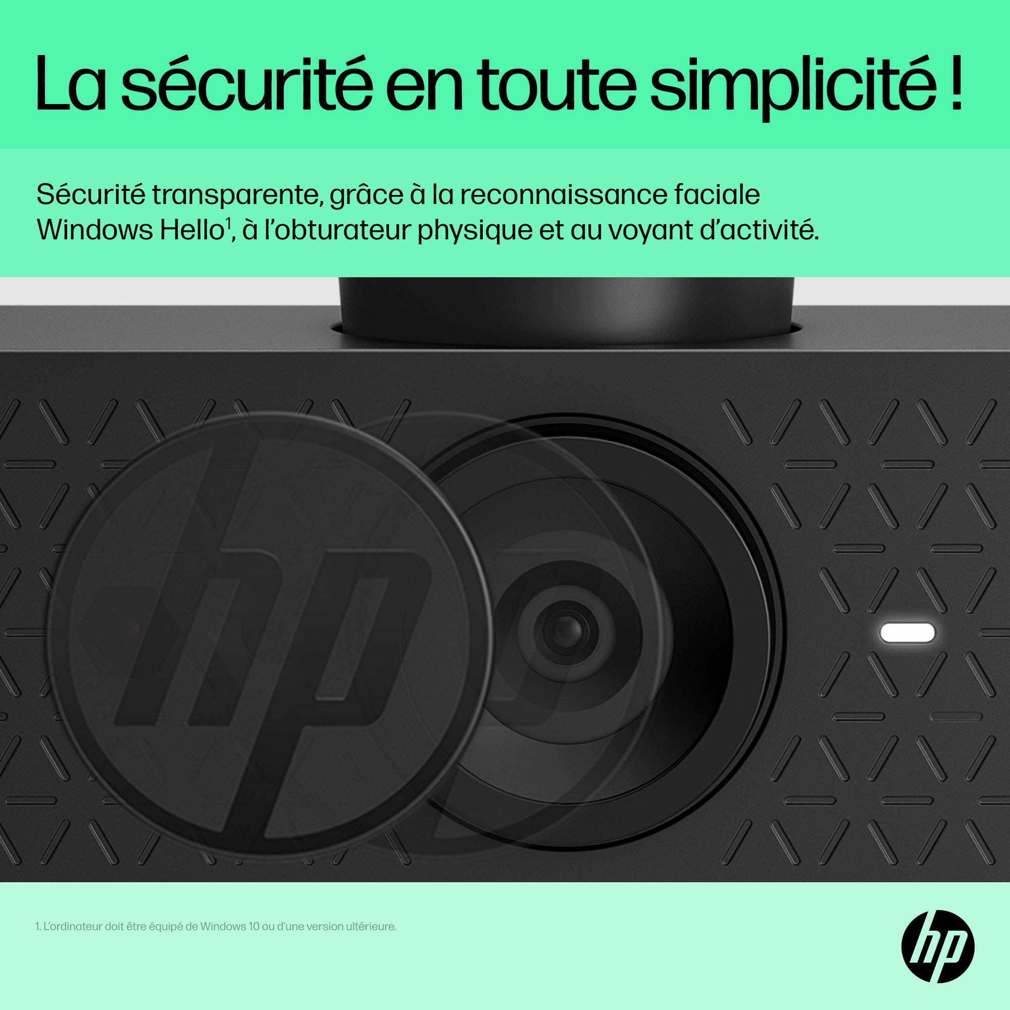 Webcam HP 625 - FHD 1080p 4MP, USB (6Y7L1AA)