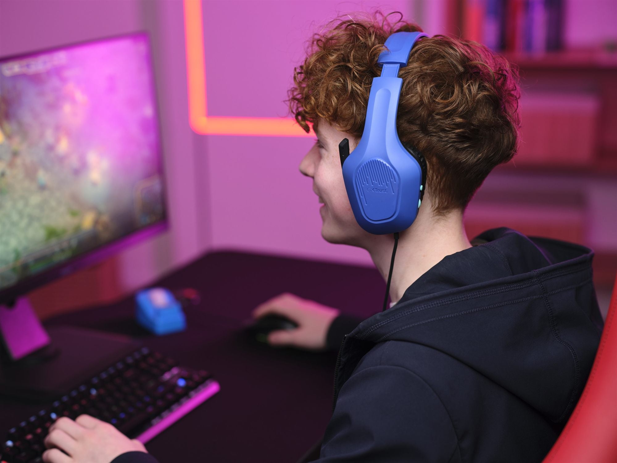TRUST  Casque gaming ZIROX - Blue