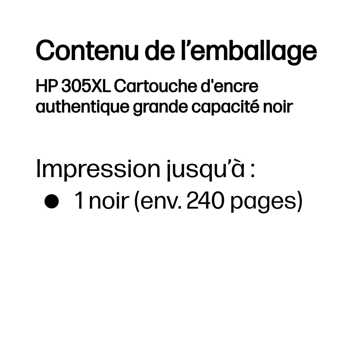 HP 305XL High Yield Black Original Ink Cartridge