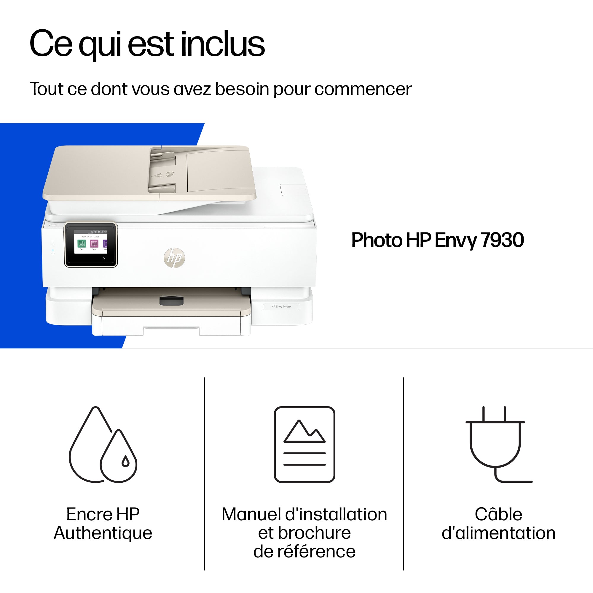 HP Envy Photo 7930 All-in-One Printer A jet d'encre thermique A4 4800 x 1200 DPI 15 ppm Wifi