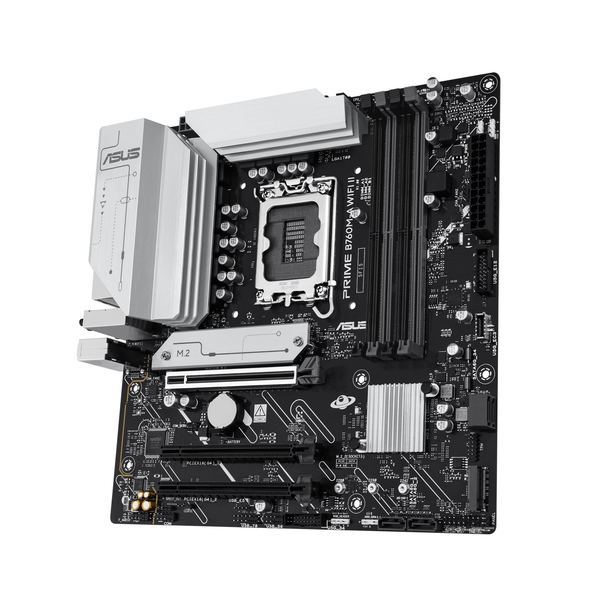 ASUS PRIME B760M-A WIFI II LGA 1700 mATX motherboard DDR5 1xHDMI 1xDP 2xM.2 4xSATA