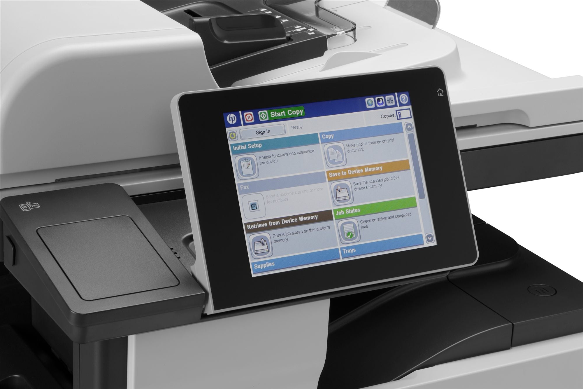 HP LaserJet Enterprise M725dn MFP Mono laser A3 297x420mm A3 41ppm Copy 41ppm Print 600sheets USB LAN