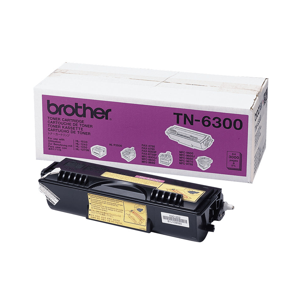 BROTHER TN-6300 cartouche de toner Noir capacité standard 3.000 pages pack de 1