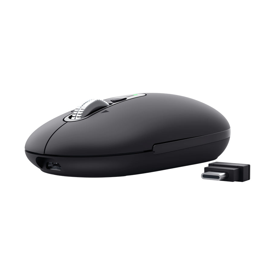 TRUST Souris sans fil SERON hyperscroll multi-connexion rechargeable noir