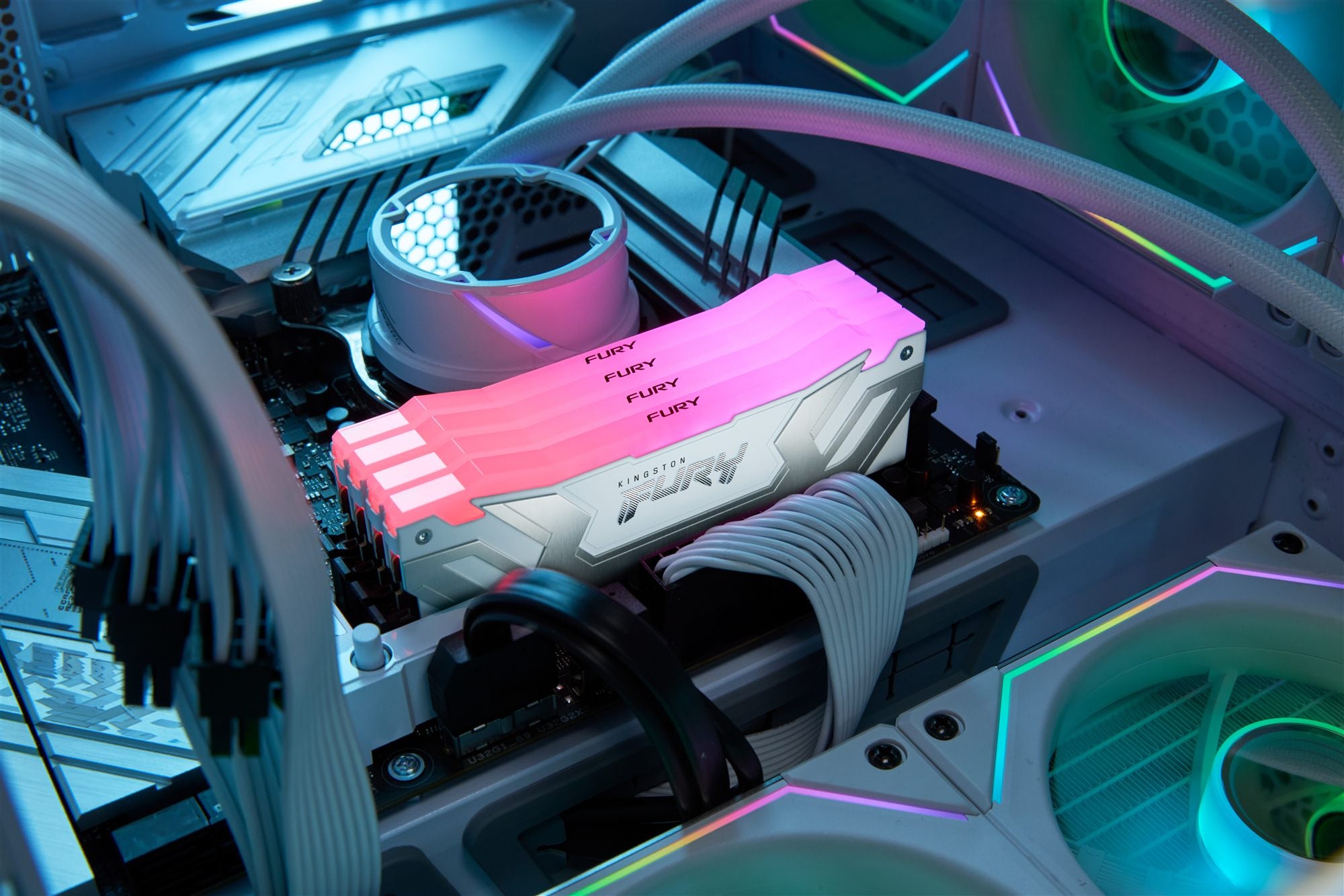 KINGSTON 24Go 8800MT/s DDR5 CL42 CUDIMM FURY Renegade RGB White