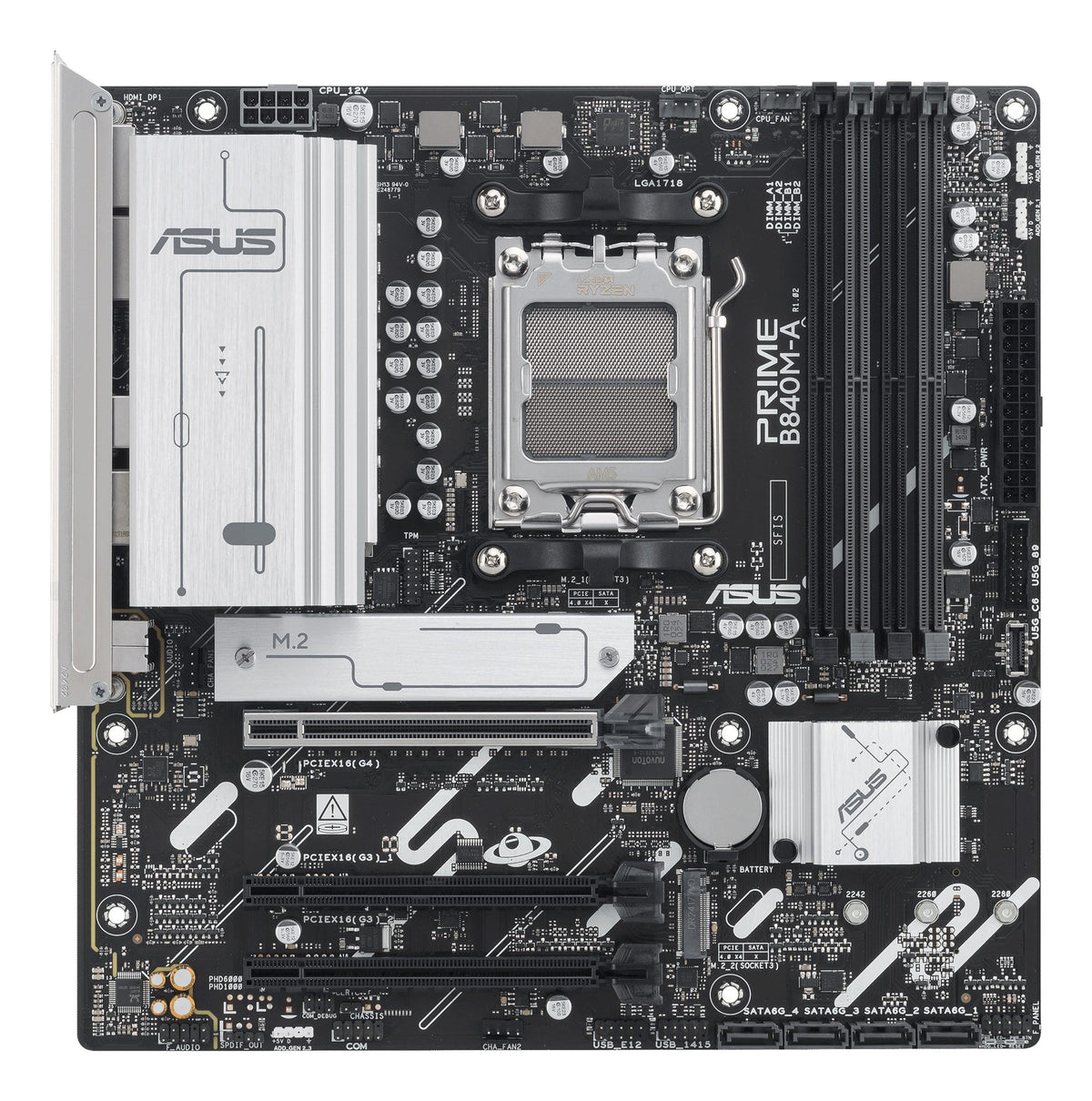 ASUS PRIME B840M-A-CSM AM5 DDR5 micro ATX MB 1xHDMI 2xDP 3xM.2 4xSATA