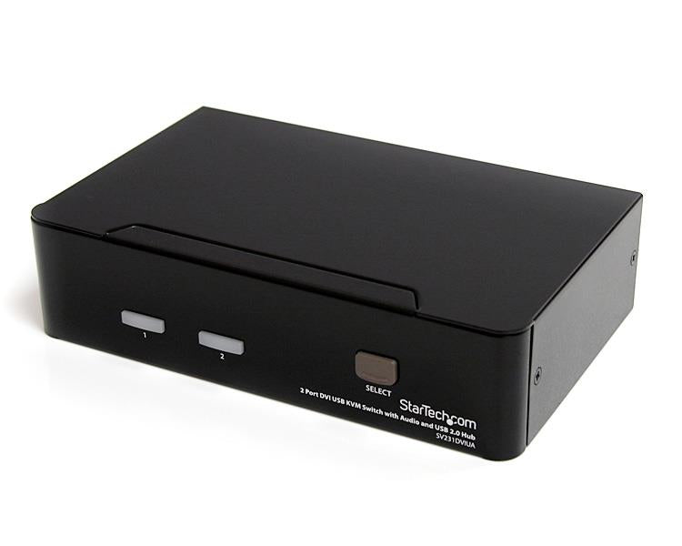 2 Port DVI USB KVM Switch with Audio