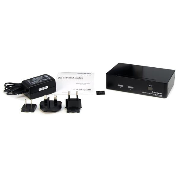 2 Port High Res USB DVI Audio KVM Switch