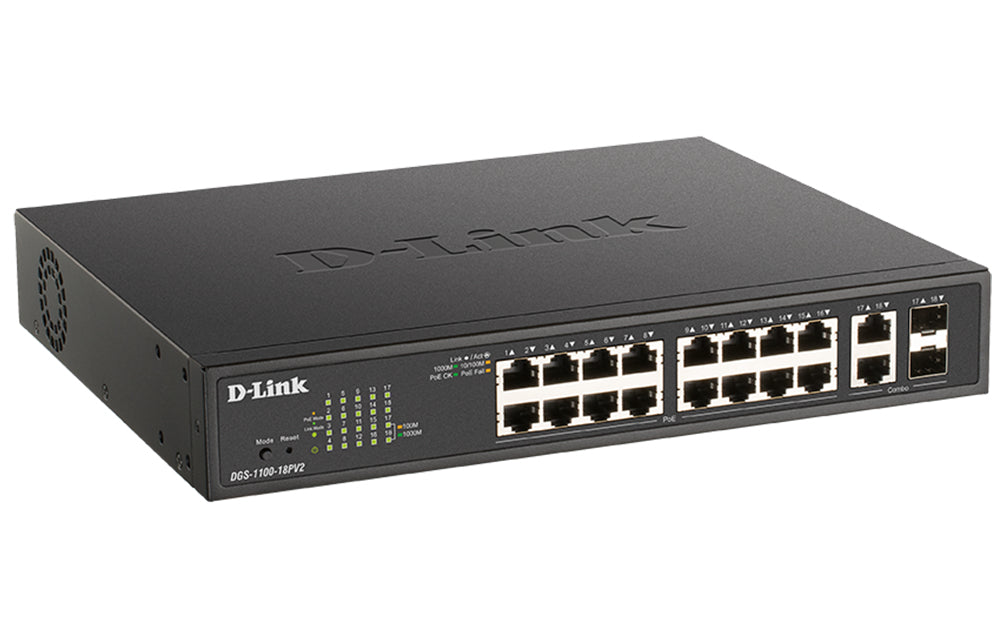 D-LINK 18-Port PoE+ Gigabit Smart Managed Switch