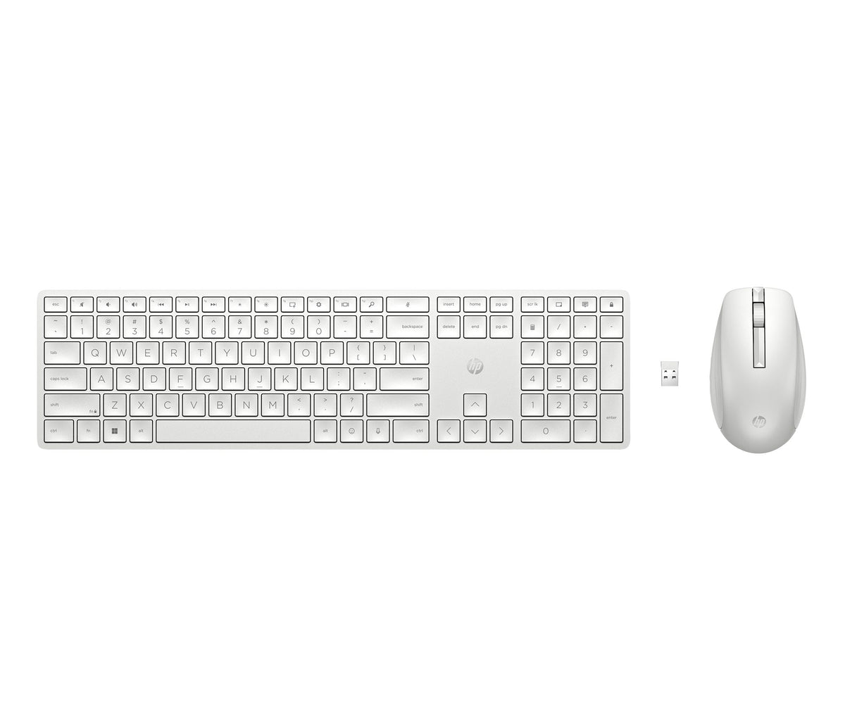 HP 650 Wireless Keyboard and Mouse Combo White