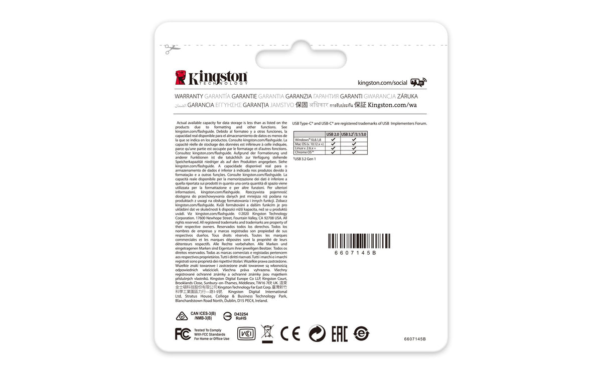 KINGSTON 128Go USB-C 3.2 Gen1 DataTraveler 70