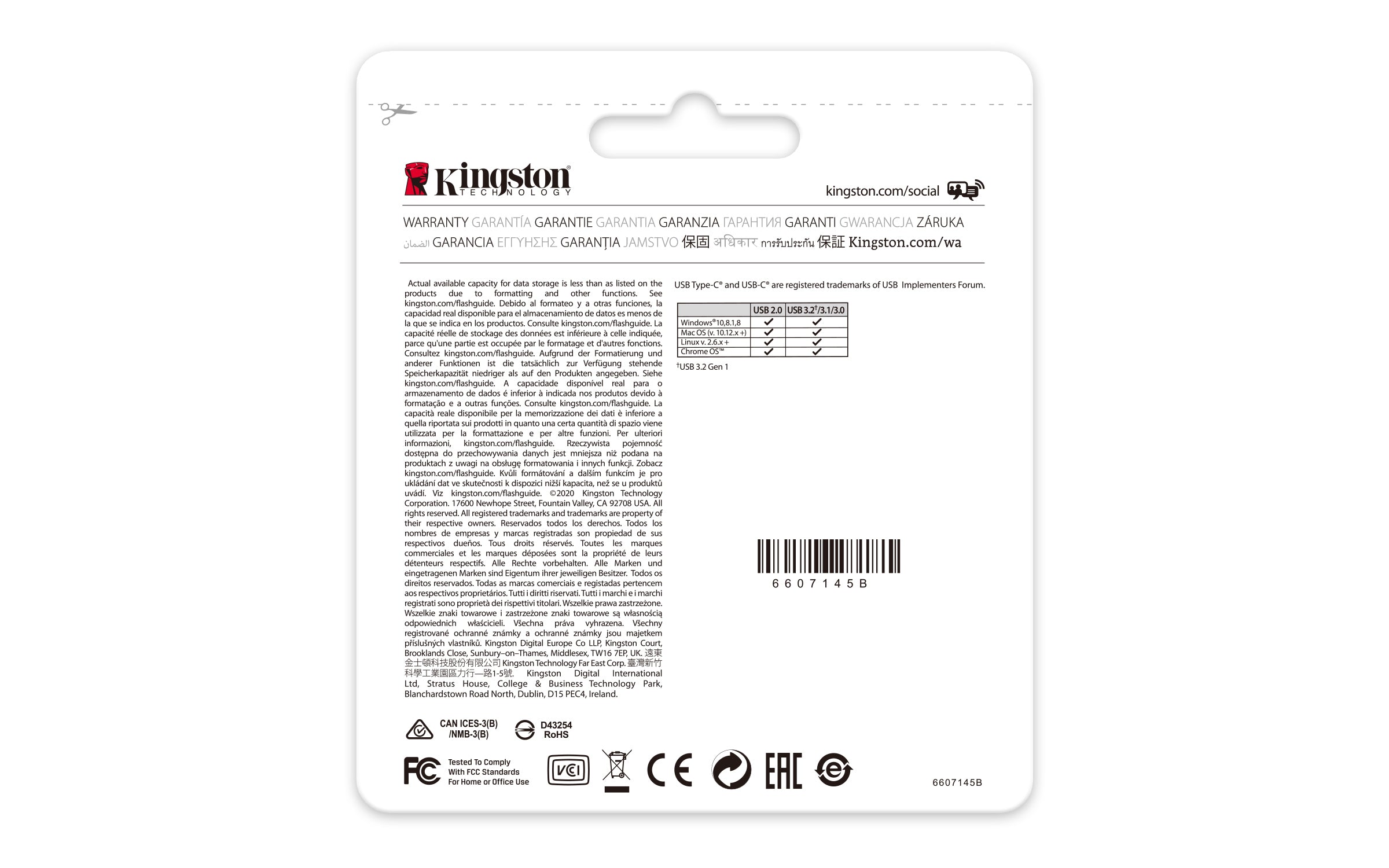 KINGSTON 64Go USB-C 3.2 Gen1 DataTraveler 70