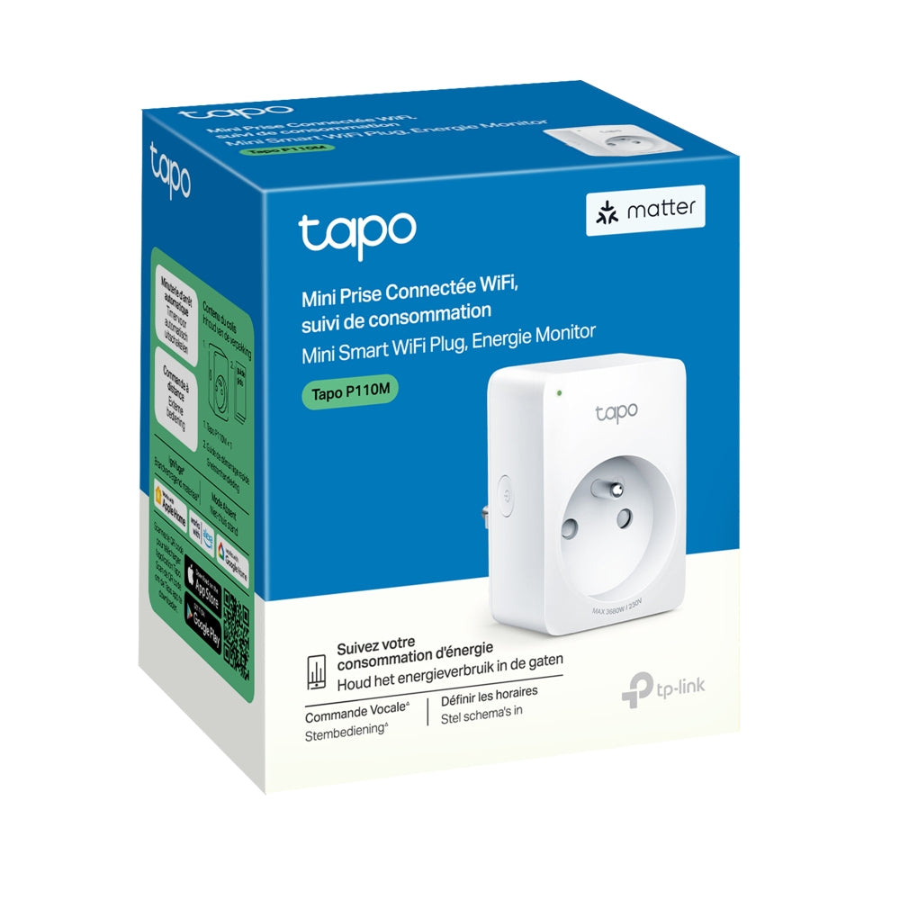 TP-LINK Mini Smart Wi-Fi Plug Energy Monitoring Matter 2-pack