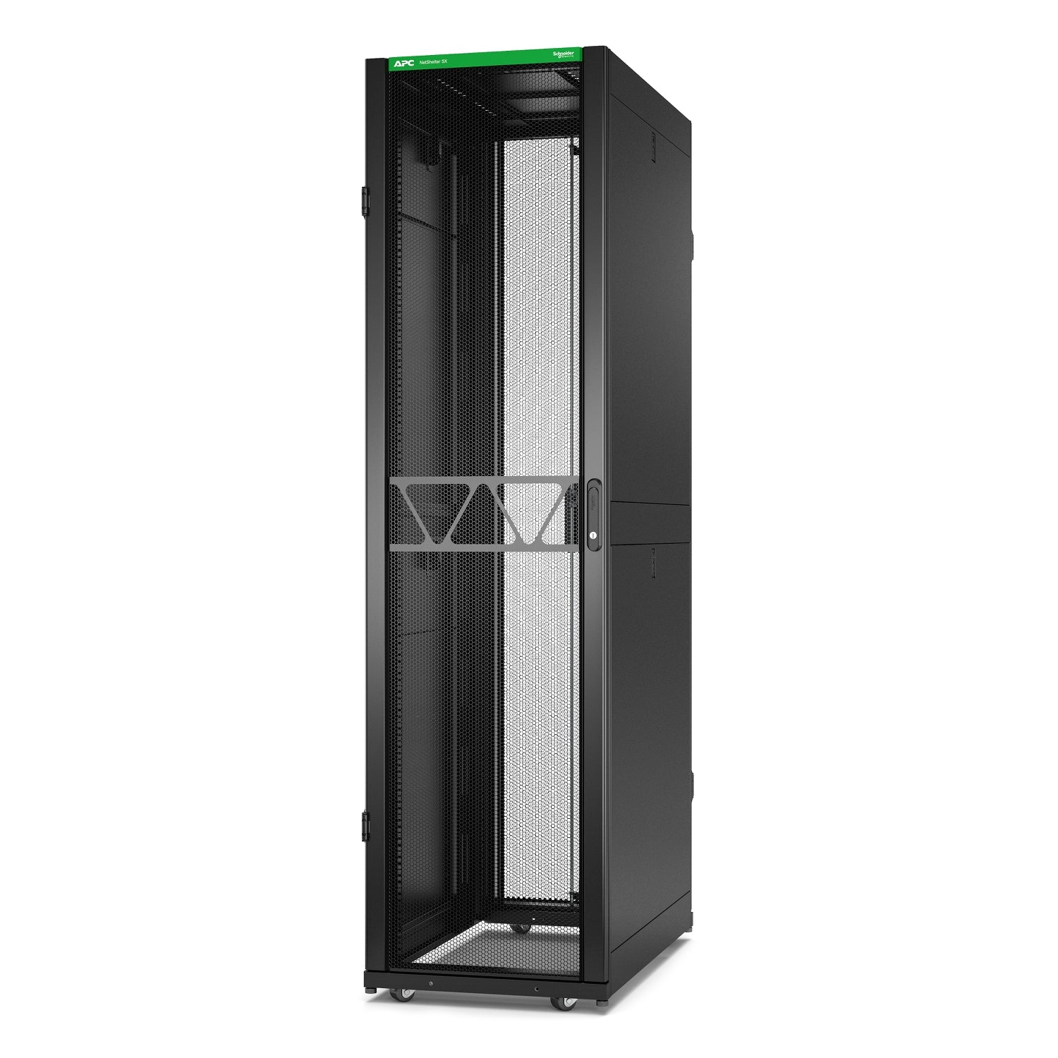 APC NetShelter SX Gen 2 Rack cabinet 2258H x 600W x 1070D mm with Sides floor-standing Black 48U 19 TAA Compliant