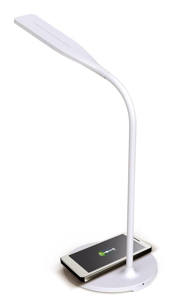 Techly I-LAMP-DSK10 Lampe de bureau LED 5,5W tactile avec chargeur Qi 15W