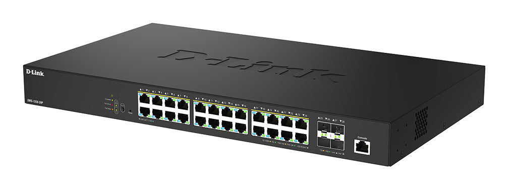 D-LINK Smart+ Switch L2+ 24 ports 2.5 GbE PoE++ 802.3bt-90W and 4 ports 10 GbE SFP+ Budget PoE 475W