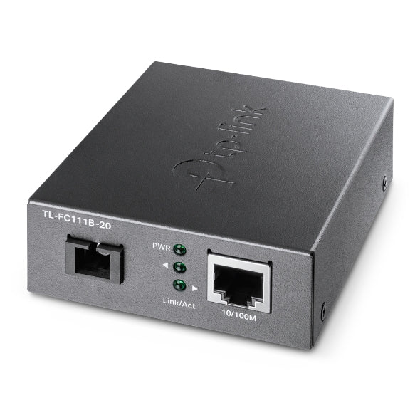 TP-Link Omada TL-FC111B-20 convertisseur de support réseau 100 Mbit/s Monomode Noir