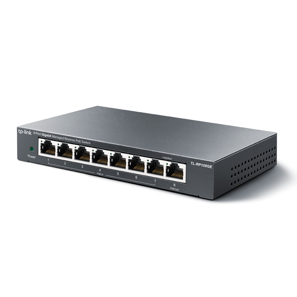 TP-Link RP108GE (TL-RP108GE) 8-Port Gigabit Managed Reverse PoE Switch