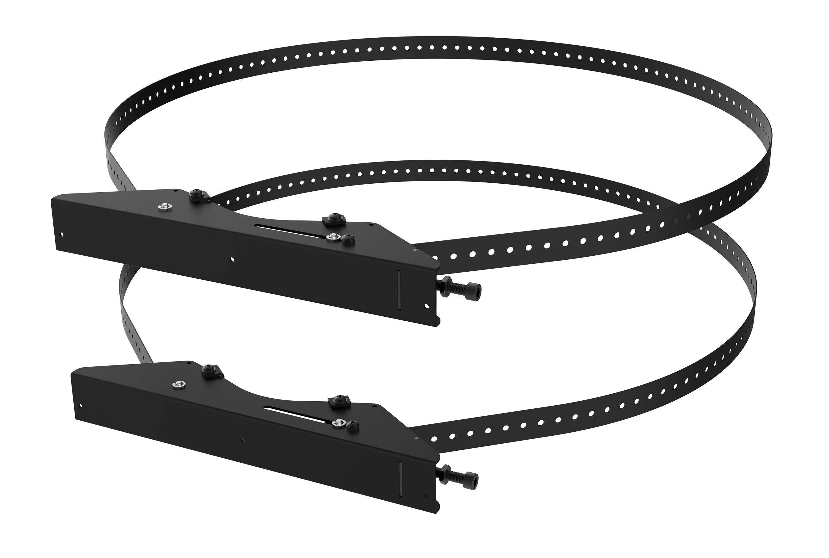 Peerless Round Column Mount Black