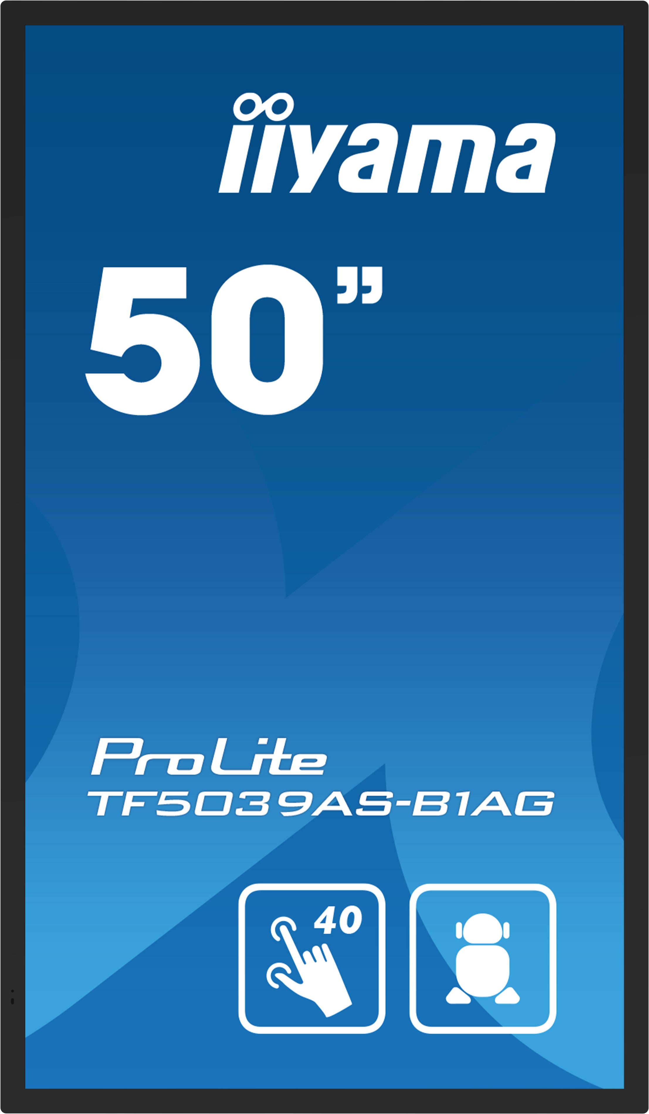50" Bonded PCAP Anti-glare Bezel Free 40