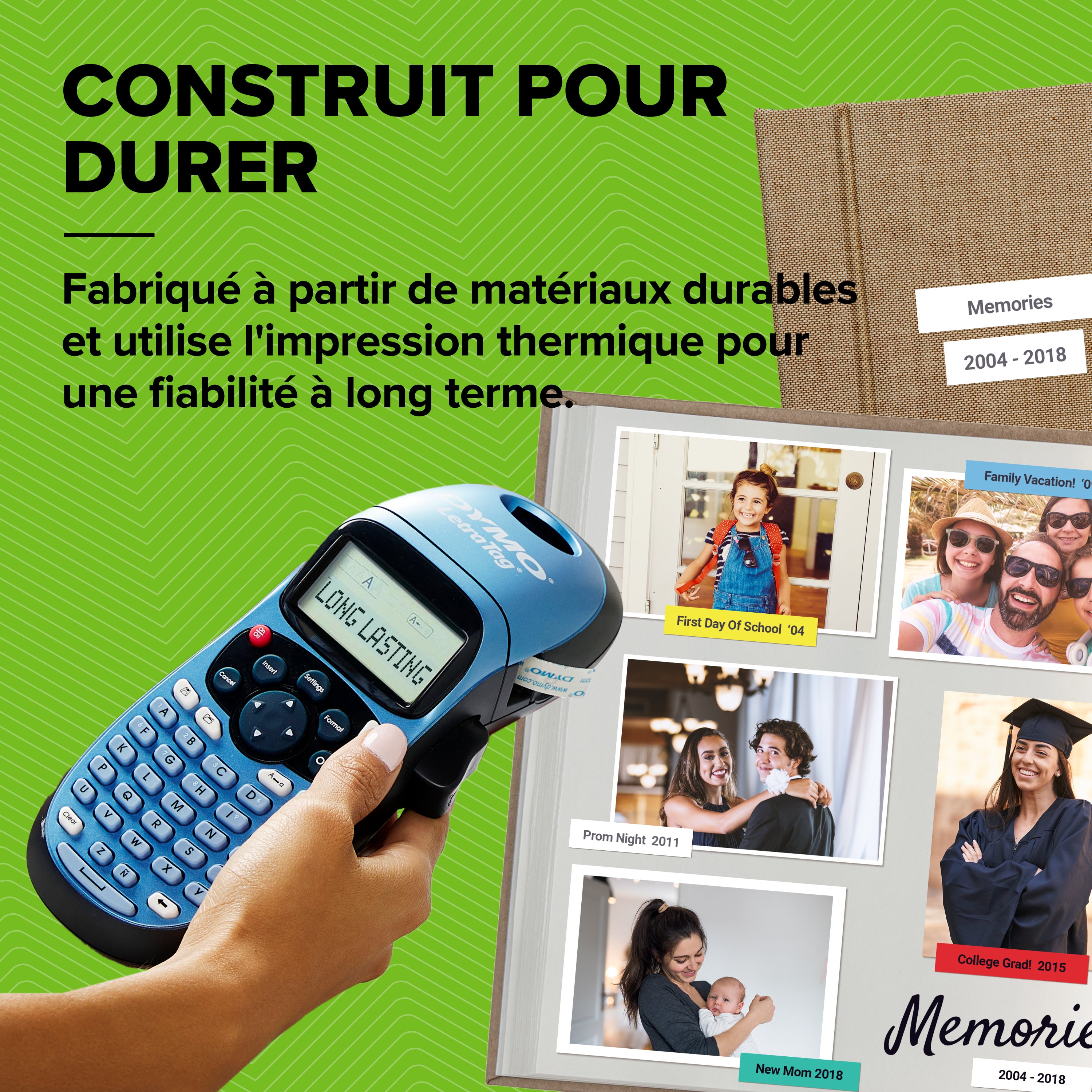 DYMO Etiqueteuse LetraTag LT-100H bleue