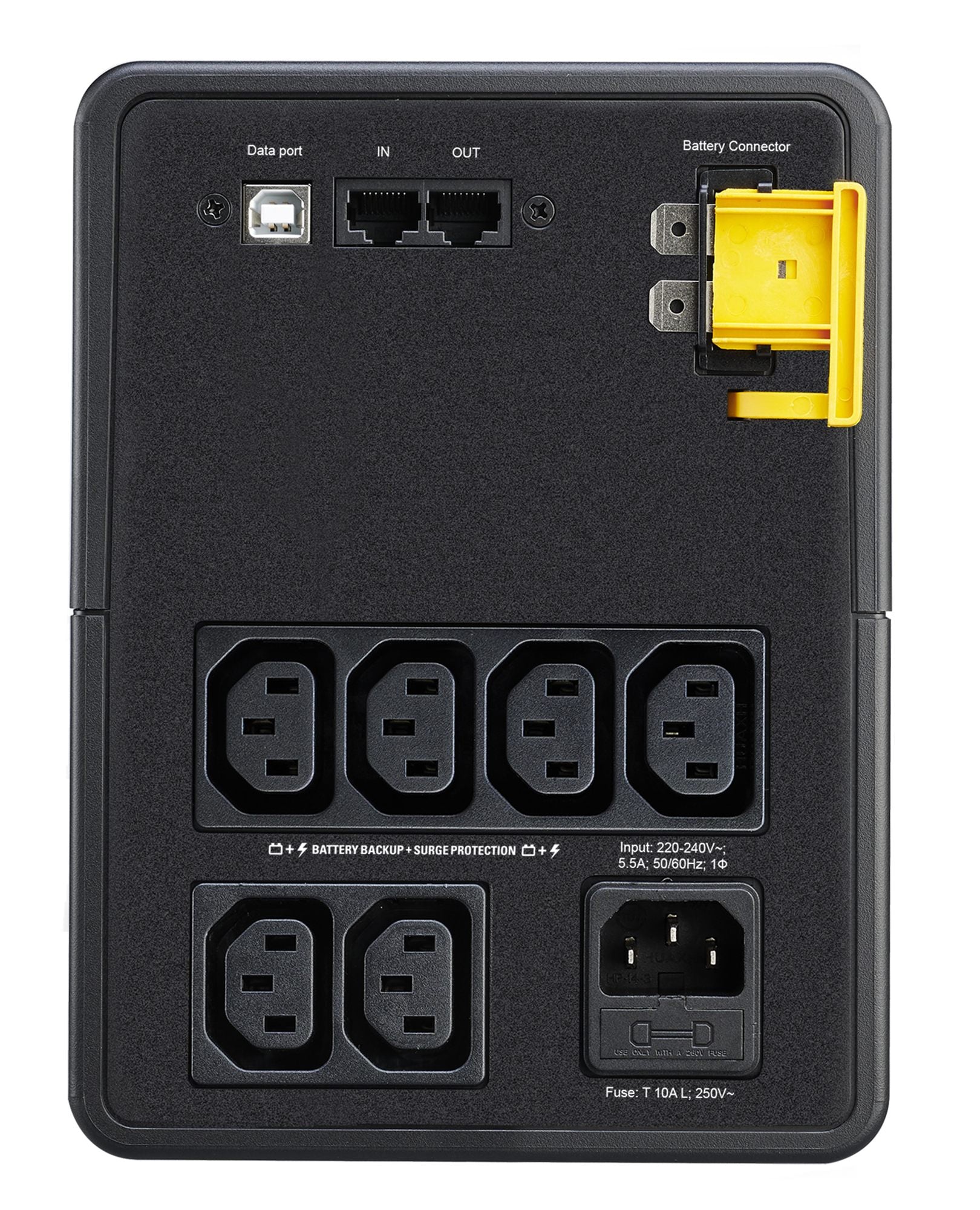 APC Back-UPS BX Series BX1200MI UPS AC 230V 650Watt 1200VA 9Ah output connectors 6