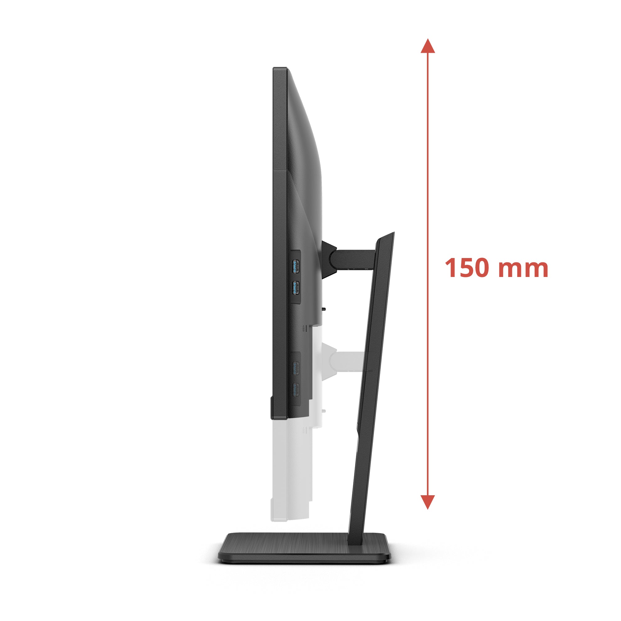 AOC U27E3UF 27p IPS 3840x2160 Monitor 4ms 16:9 2xHDMI DP USB Black
