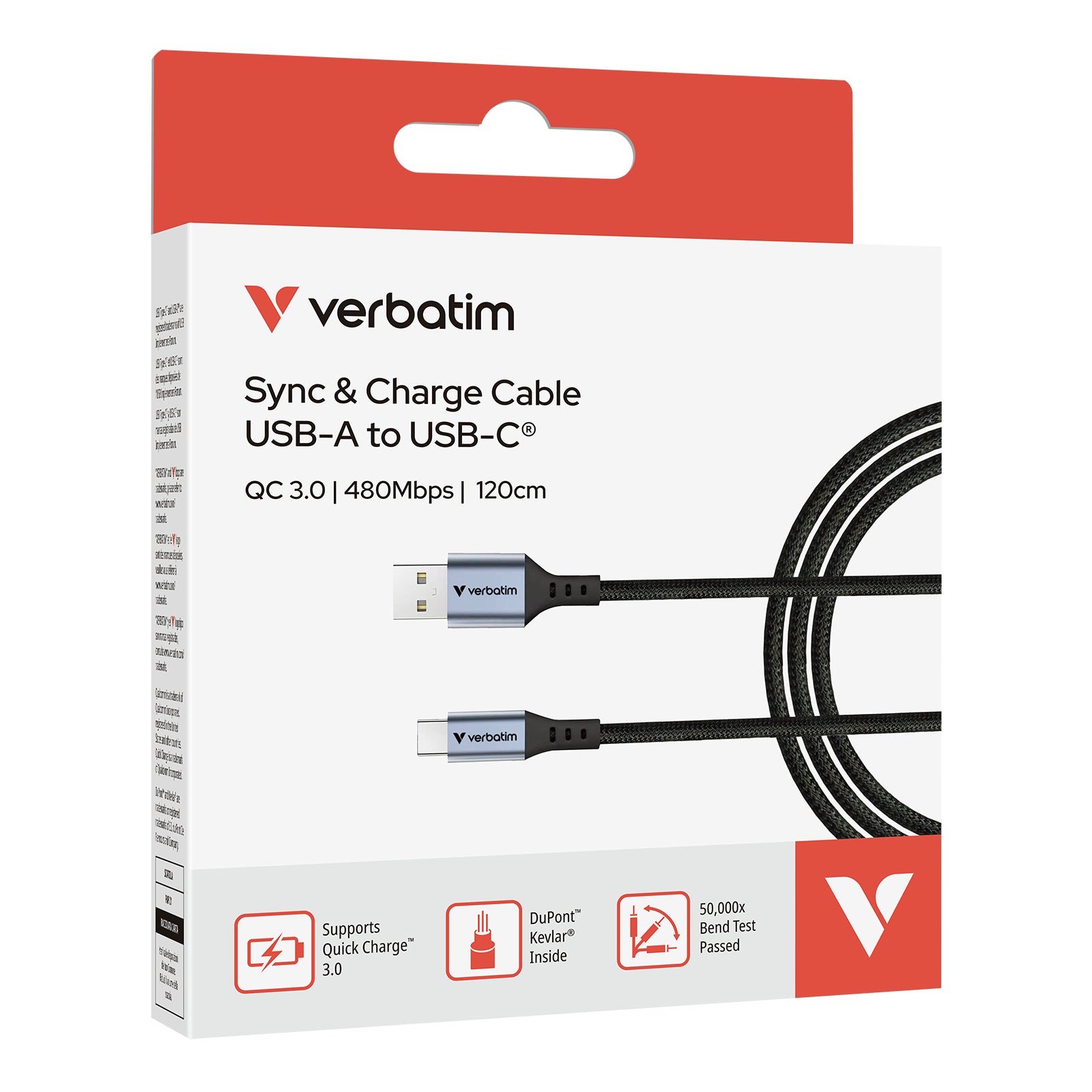 Sync & Charge USB-A to USB-C 18W 120 cm