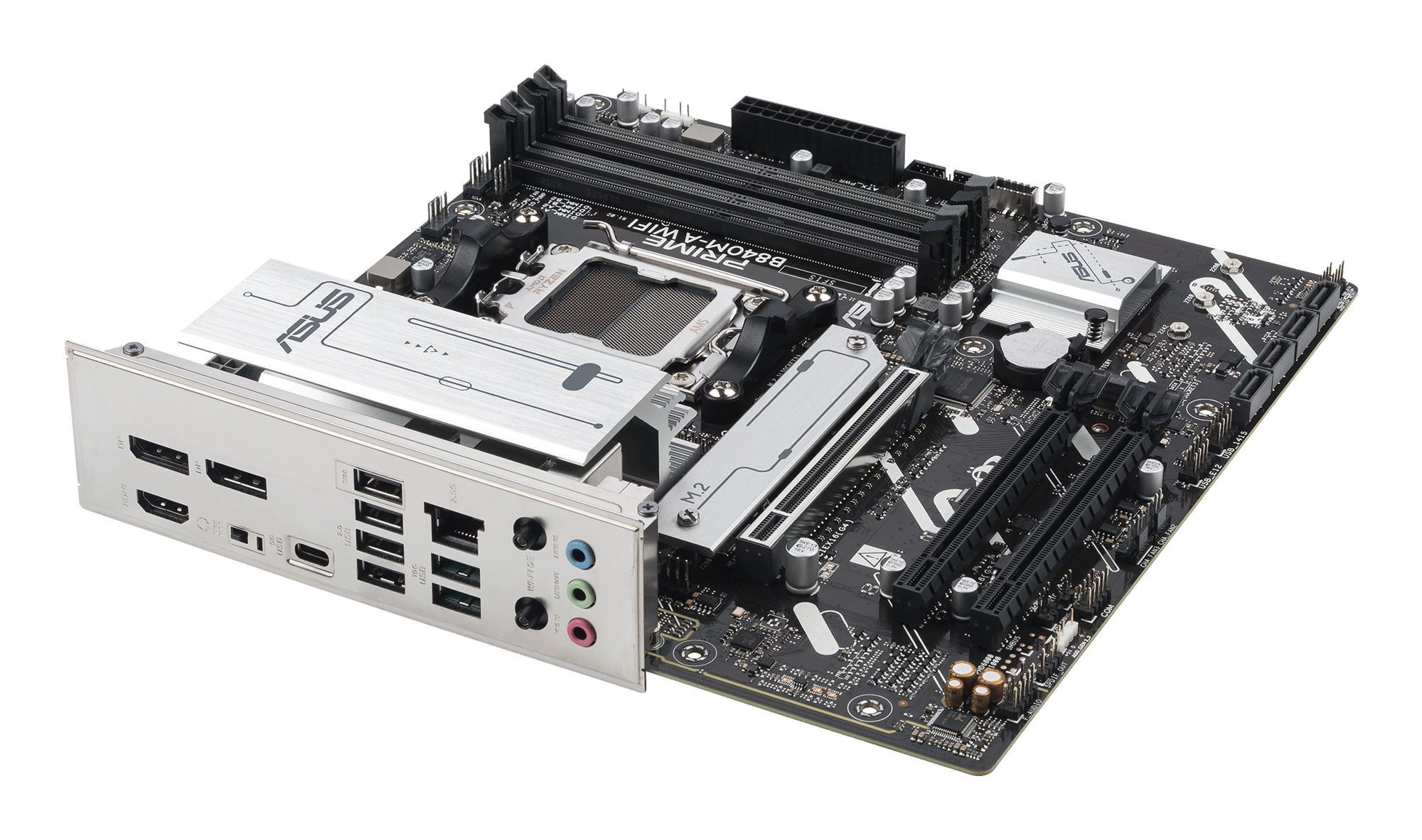 ASUS PRIME B840M-A WIFI AM5 DDR5 micro ATX MB 1xHDMI 2xDP 3xM.2 4xSATA