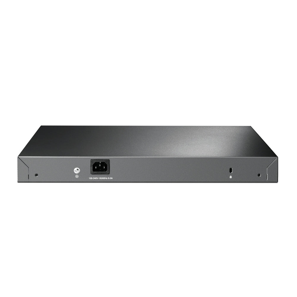 TP-Link JetStream TL-SG3428MP commutateur réseau Géré L2+ Gigabit Ethernet (10/100/1000) Connexion Ethernet, supportant l'alimentation via ce port (PoE) 1U Noir