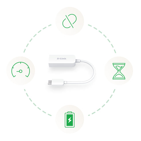 D-Link USB-C to 2.5G Ethernet Adapter DUB-E250