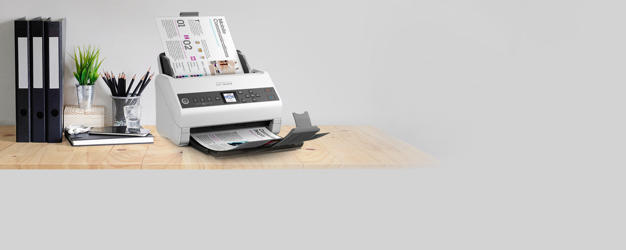 EPSON WorkForce DS-730N business scanner 600dpi