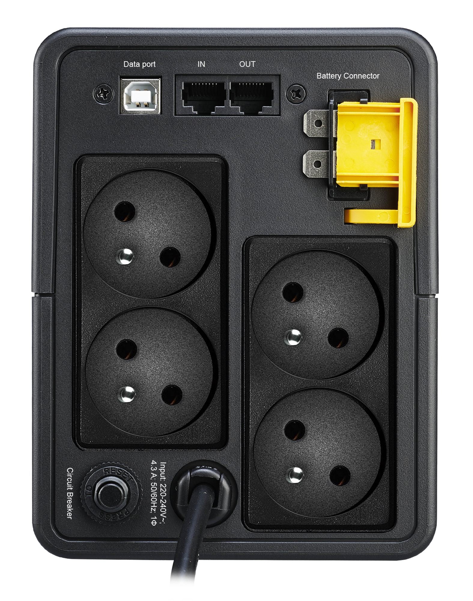 APC Back-UPS 950VA UPS AC 230V 520Watt 950VA USB output connectors 4 Black