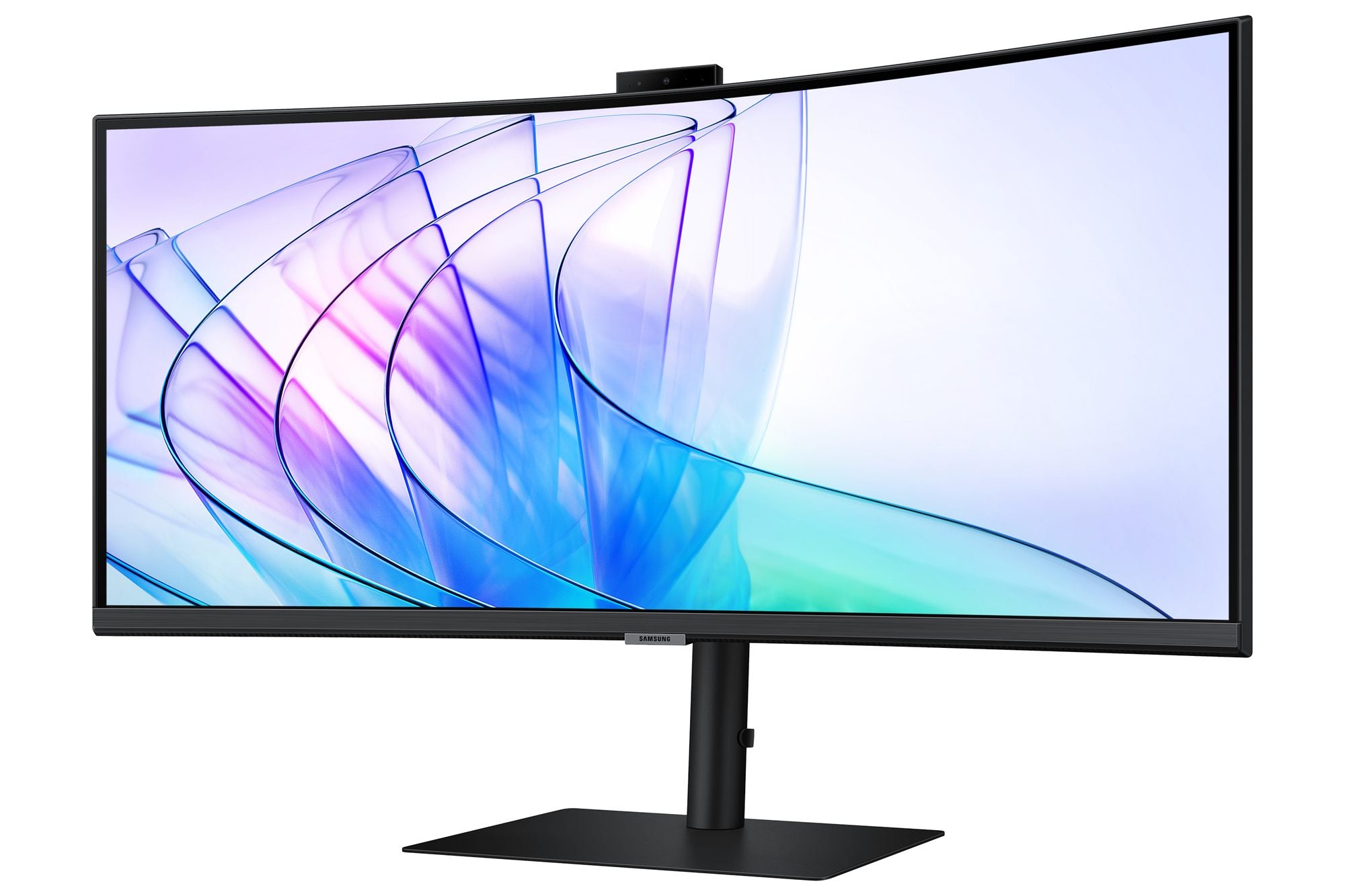 SAMSUNG ViewFinity S6 S34C652VAU Ecran incurvé 34p avec WEBCAM UWQHD 3440 x 1440 @100Hz VA 350cd/m² HDR10 5ms HDMI DP USB-C 90W HP