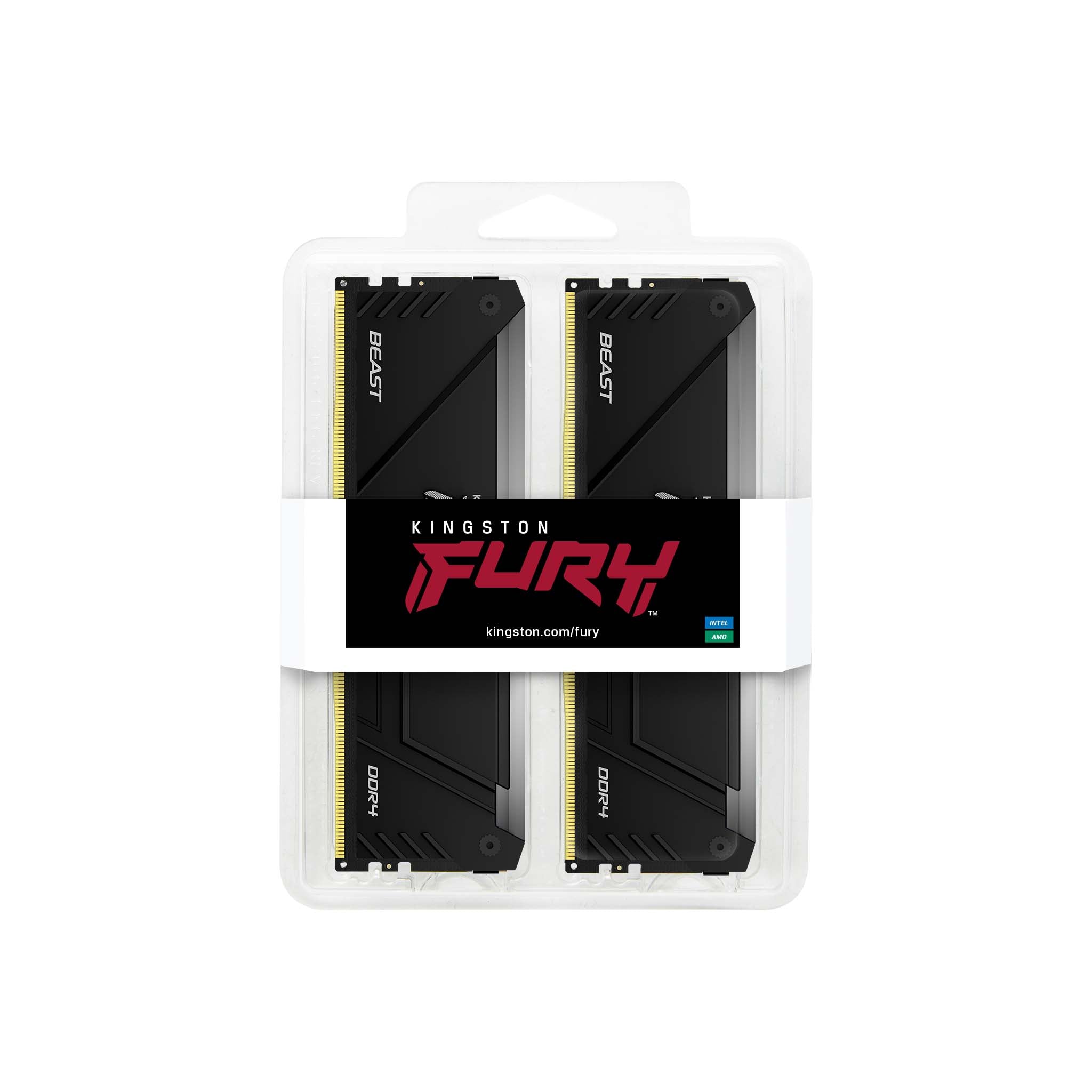 KINGSTON 64Go 3200MT/s DDR4 CL16 DIMM Kit of 2 FURY Beast RGB