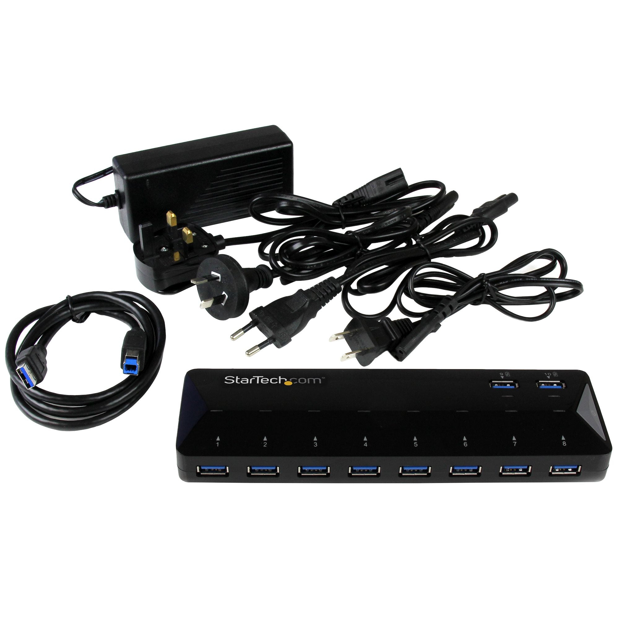 10-Port USB 3.0 Hub w/Charge/Sync Ports