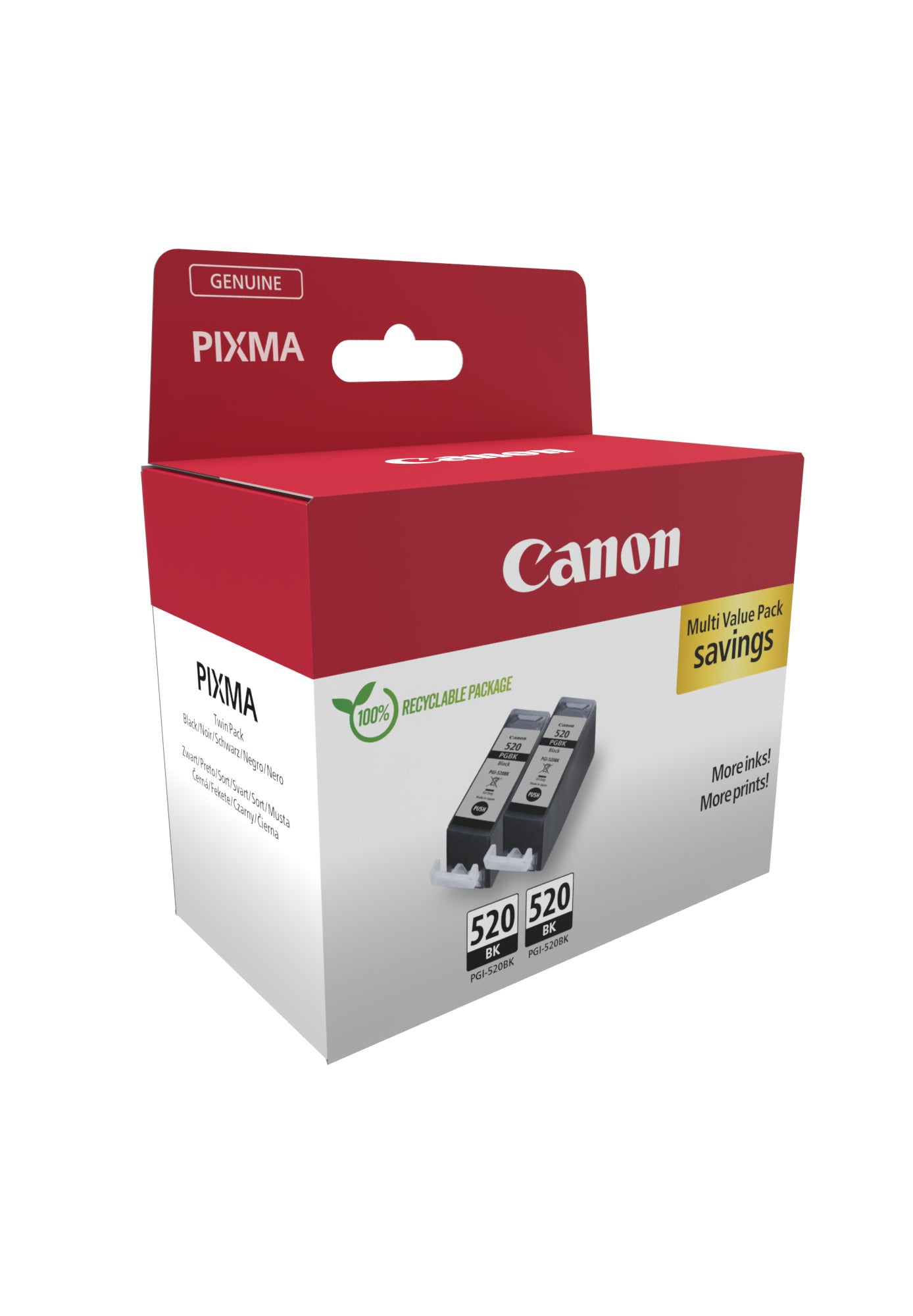 CANON PGI-520BK Ink Cartridge TwinPack black BLISTER