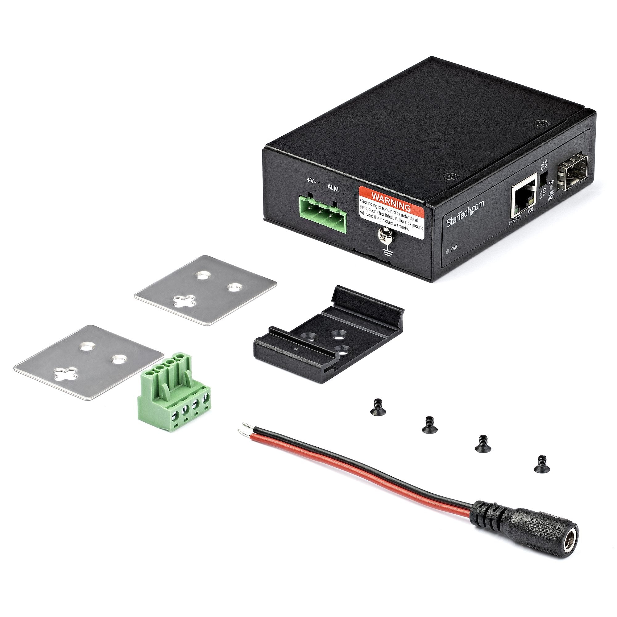 PoE+Fiber to Ethernet Media Converter